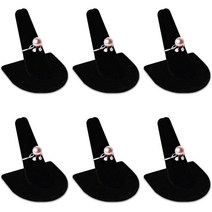 MOOCA 반지 케이스 6개 세트 핑거링 스탠드 쥬얼리 디스플레이 홀더 쇼케이스 링 드로