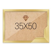 보석십자수액자 35x50 고급형 슬림 엣지골드, 단품