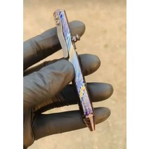 지르코늄 다마스커스 볼트 액션 펜 4 색 티타늄 EDC 도구 신상품, 한개옵션0