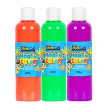 키즈맘아트 미술놀이 스프레이 물감 슈팅 컬러 리필 250ml x 3색 (B세트), 본상품