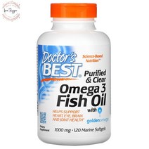 닥터스베스트 오메가3 피쉬 오일 골든오메가 1000mg 120정, 1개
