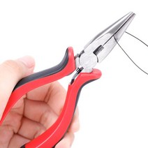 공예 펜치미니 보석 DIY 만들기 및 유지 보수 바늘 코 펜치 공구 시리즈 오프너 눈금자 절단 벤딩 구리 와, 02 Red and black