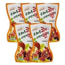 유쾌통쾌 내안의 변신 90ml 5개 과채음료 식이섬유 푸룬과실 석류