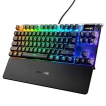 SteelSeries Apex 7 TKL 컴팩트 기계식 키보드 레드 스위치, Red – Linear Quiet, Keyboard, 텐키리스