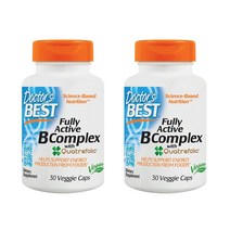 Doctors Best 쿼트리폴릭을 함유한 풀리 엑티브B 컴플렉스 30x2개 배지캡슐, 단품, 2개