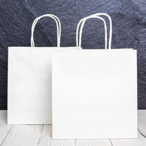 진영 쇼핑백 화이트트위스트 4호