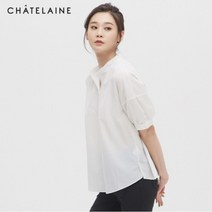 샤트렌 샤트렌 소매 셔링 포인트 반팔 블라우스_HCAMBL207