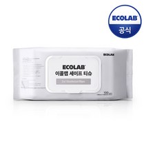 이콜랩 세이프 티슈 100매/항균물티슈(바이러스제거 99.99%), 1개