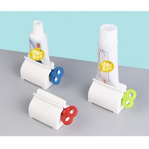 알뜰 태엽 치약짜개 튜브 화장실 양치용품 절약 디스펜서 기계 집게, 그린