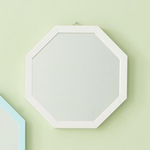 마카롱 정팔각 벽거울 400, 화이트