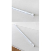 주택 빌라 작은창문 바란스 미니커튼 압축봉 창가 사무실 아파트, 대 (70-120cm)