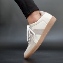 국산 독일군 스니커즈 쿠션 운동화 그레이 남녀 공용 커플 슬랙스신발