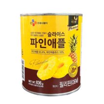 이츠웰 파인애플 슬라이스 캔 836g CJ프레시웨이, 7개