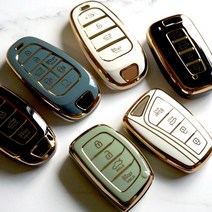 현대 골드라인 TPU 스마트 키케이스 아이오닉5 i30 엑센트 벨로스터 싼타페CM 싼타페DM 아반떼MD 투싼IX YF쏘나타 그랜져TG 그랜져HG 아슬란 제네시스DH 맥스크루즈, 현대07, 딥블랙