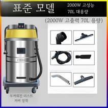 진공 청소기 흡입력 업소용 건습식 공장 세차장 건물, 표준 모델  2000W+70L
