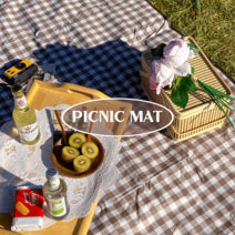 뮤제오 감성 한강 캠핑 양면방수 피크닉 매트 돗자리, 03.어텀 브라운