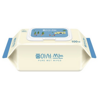 좋아서쓰는 아기 물티슈 캡형, 100매, 20팩