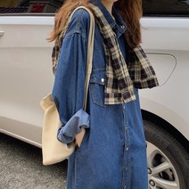 결혼식 하객룩 원피스 실제 가격 실제 세 표준 제나라 수제 스타일 디자인 긴팔 데님