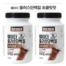 단백질 보충제 [웨이더] 플러스 단백질 초콜릿맛 (1 020gx1통) 10종 비타민 함유 고단백 영양보충제, 2통, 1020g