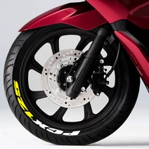 그리븐 2세대 혼다 PCX125 전용 타이어 레터링 휠 스티커 데칼, 접착제방식, 13인치