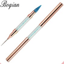 고주파실링기 BQAN 로즈 골드 왁스 스틸 더블 Matel 핸들 네일 도트 도구 리무버 펜 비즈 액세서리 접착제 픽업 제거, [04] blue