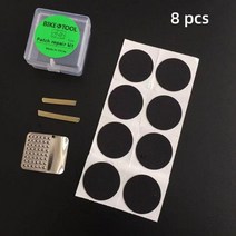 자전거 펑크패치 빵구 튜브수리 6812pcs 타이어 수리 도구 내부 타이어 접착제 산악, 8개
