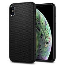 [Spigen] iPhone XS 케이스 iPhone X 케이스 5.8 인치 TPU 미군 MIL 규격 취득 내충격 리퀴드 에어 057CS22123 (매트 블랙)