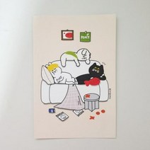 마을 프렌즈 [마을프렌즈] 평화로운 주말 엽서, 단품