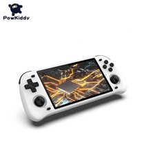 POWKIDDY RGB10 Max 2 레트로 휴대용 게임기, 화이트색 64 기가 게임
