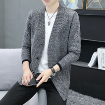 남자 명품 최우식 가디건 니트 남성 송민호니트 와일드 스웨터