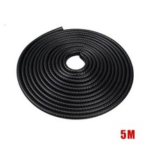 고무 자동차 도어 가스켓 씰링 2 3 5M 가장자리 스크래치 스트립 보호 충돌 방지 스틸 스타일링, Black 5m