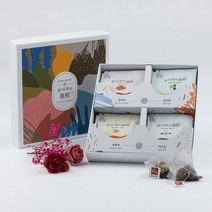 더바른유통 티 세트 보이화차 4종 티백세트 보이차 보이화차 국화차 장미차 자스민차 꽃차 차 선물세트, 보이화차4종 산차 티백 1세트
