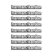 시트우퍼 자동차용알루미늄 Harman/kardon 자동차 오디오 스피커 스티커 Alfa Romeo Giulietta Stelvio 좌, [02] 8pcs, 02 8pcs