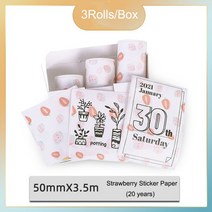 라벨프린터 스티커 인쇄 택배송장 출력기 미니 포켓 무선 휴대용 감열식 블루투스 프린터 사진 영수증, [10] 21-50mmx3.5m 3Rolls