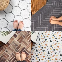 패턴 코일 현관매트 발코니 베란다, 2.블랙줄눈-스톤헥사곤