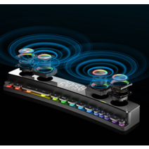블루투스 사운드바 스피커 디지털 시계 LED라이트 SH39 SOUNDBAR SPEAKER, C모델-화이트(마이크사은품)