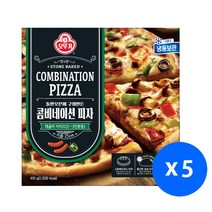 (냉동) 오뚜기 콤비네이션 피자 415g, 4.(오뚜기)콤비네이션 피자 415gx5개