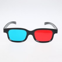 3D안경 영화감상 AR VR 스마트 클립 새로운 블랙 프레임 레드 블루 3D 안경 차원 입체 TV 영화 DVD 게임, [01] 1pcs