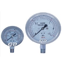 오일충만식 압력계 오일게이지 측정 압력 100파이 1kg, 100파이1kg, 1개