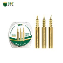 버닝 우드버닝 납댐 burning 새로운 디자인 특별한 뾰족한 3 팁세트 BEST 솔더 인두 팁 정전기 제거 I IS K 용접 헤드 솔더링 팁, 한개옵션0