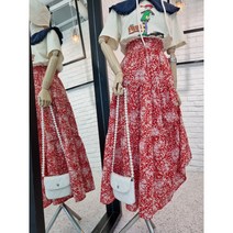 [반다리] 안개꽃 플라워 캉캉 롱스커트