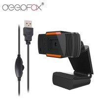 컴퓨터 카메라 웹캠 PC 화상캠 노트북 deepfox usb 0.3mp 웹 skype pc용 마이크 클립 온 으로 360도 회전 가능, 없음