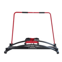 실내 스노보드 연습 기구 헬스 보드 운동 머신 헬스장 가정용 입문 초보 스키장, 레드블랙