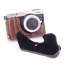 카메라 케이스 가방 소프트 하드 방수 캐리어 파나소닉 GX9 카메라 가방 G100 마이크로 GH5S5 GX85 GF7 케이스 GH6 베이스 LX100M2 반세트, 01 빈티지그린 TXZ-108멜빵숄더끈적