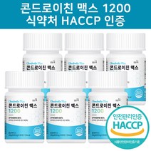 미국산 콘드로이친 1200 우슬 참당귀 보스웰리아 상어연골 연골콜라겐 식약처인증 사은품 증정, 60정, 36g, 6개