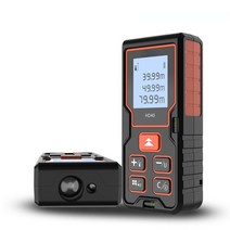 골프거리측정기 레이저 미터 측정기 줄자 40-100m 골프 레이저 거리 측정기 거리, 검은색, 80m