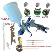 전문 HVLP Spay 건 1.4/1.7/2.0mm 노즐 중력 에어 브러시 자동차 그림, 1.4 1.7 2.0 Gun Kit