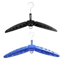 1PCS 2PCS 헤비 듀티 스쿠버 다이빙 잠수복 옷걸이 드라이 슈트 폴딩 지주 코트 홀더, Blue 1PC Black 1PC