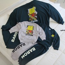 상상) 아동복 봄가을신상 남여공용 키즈~성인 트레이닝복 BARON 나염 라운드 생활복/운동복/상하복/세트복