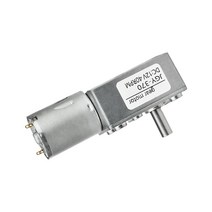 하이보1마력리버스 고출력 jgy 370 자동 잠금 저소음 중공 축 소형 Dc 마이크로 전기 드라이브 웜 기어 모, 12 25_01 6V